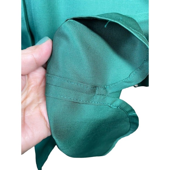 Anne Pinkerton Top Size S Womens Kelly Green Long Sleeve Button Up japananne - Picture 8 of 15